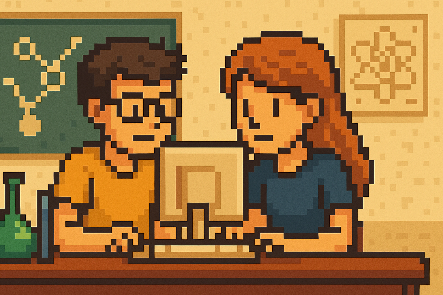 Pixel Students Collaborating